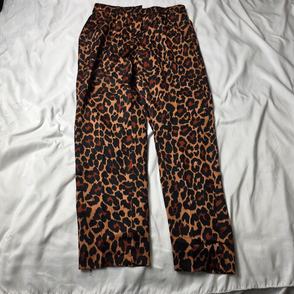 J.Crew Leopard Print Tapered Pants